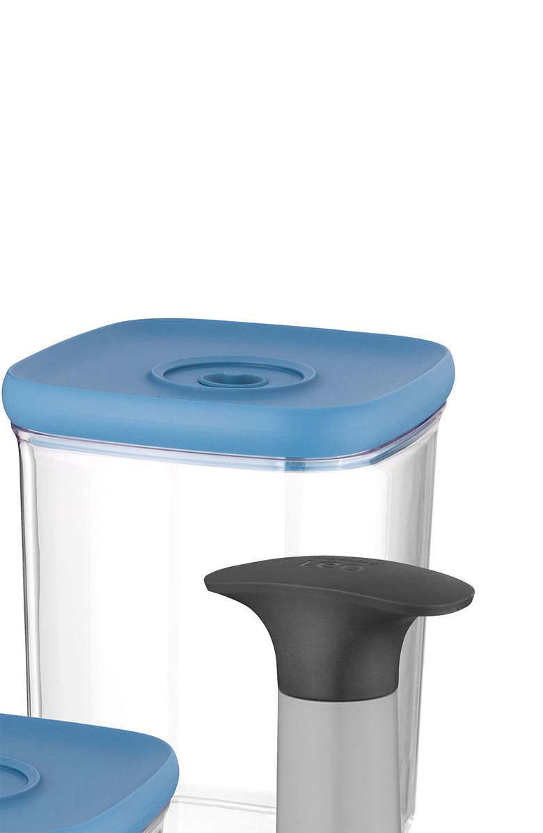 BergHOFF INTERNATIONAL Leo 4-Piece Vacuum Food Containers, Alternate, color, Blue