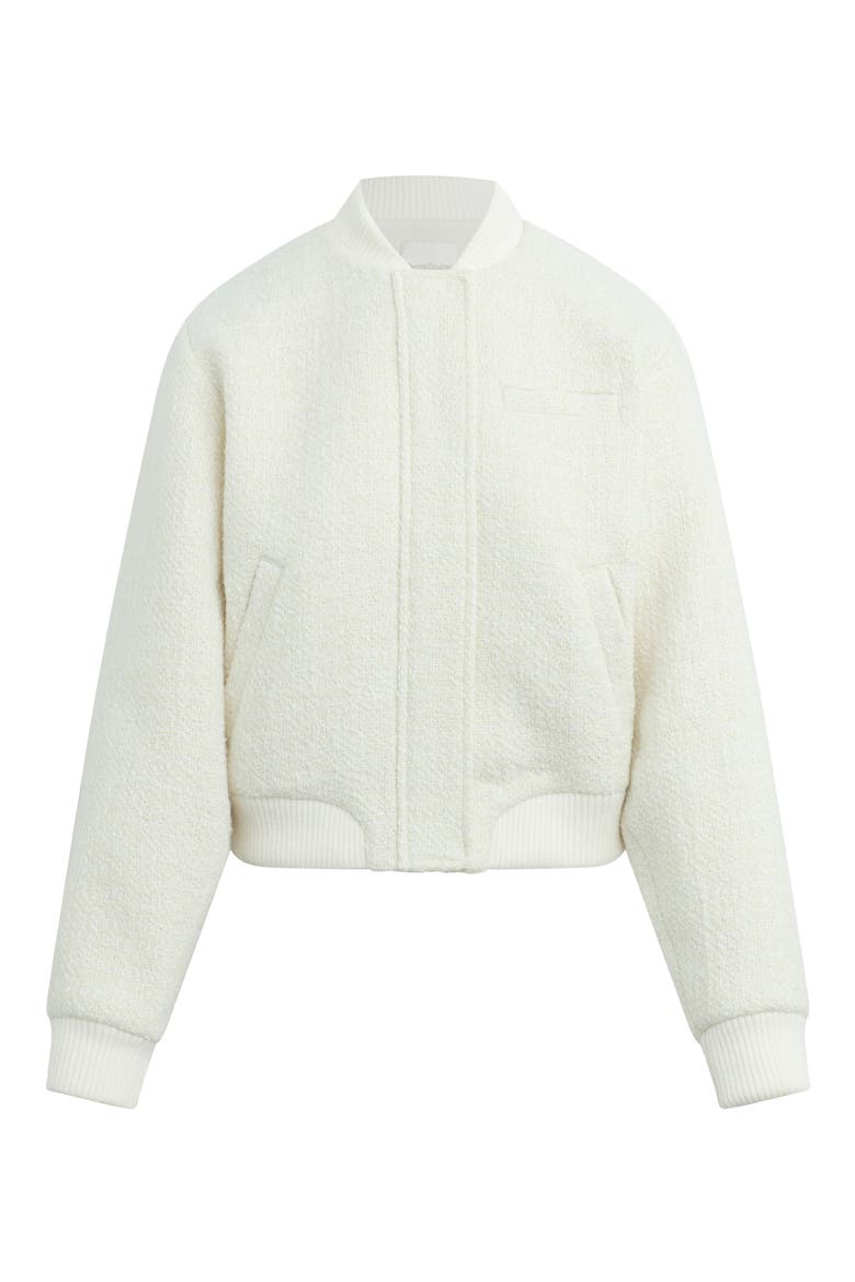 The Bouclé Studio Bomber Jacket, Alternate, color, IVORY