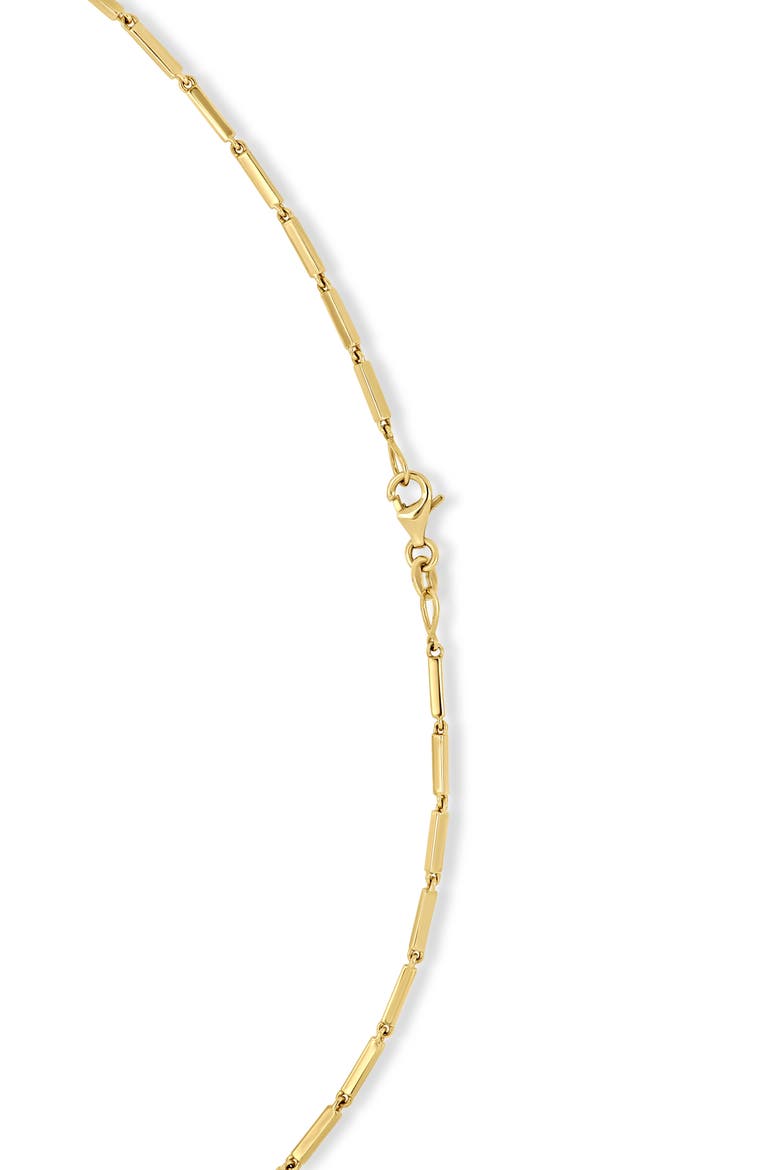 El Mar 18k Gold Emerald and Diamond Tennis Necklace, Alternate, color, 18K YELLOW GOLD