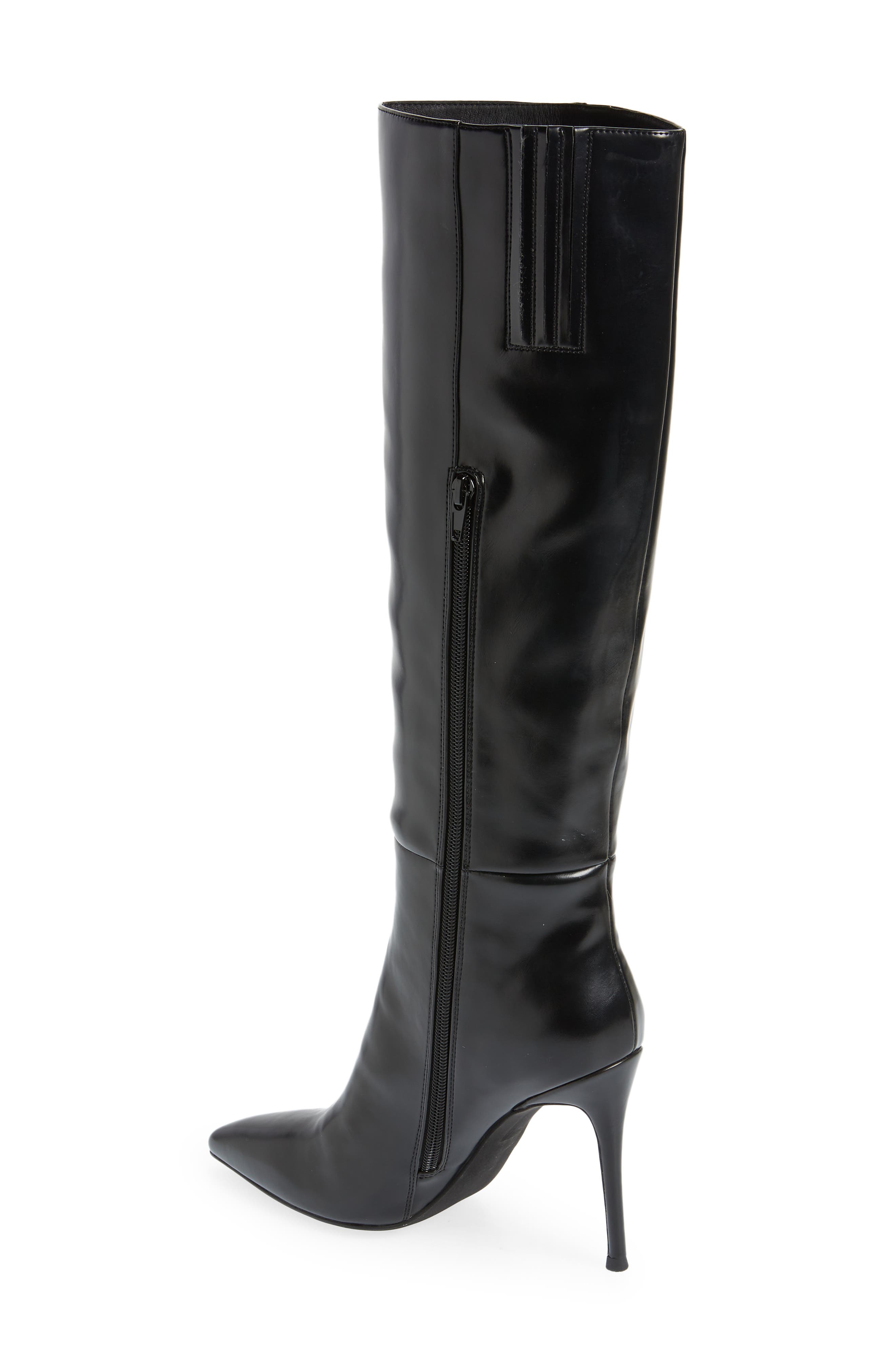 Jeffrey Campbell Arsen Knee High Stiletto Boot, Alternate, color, Black