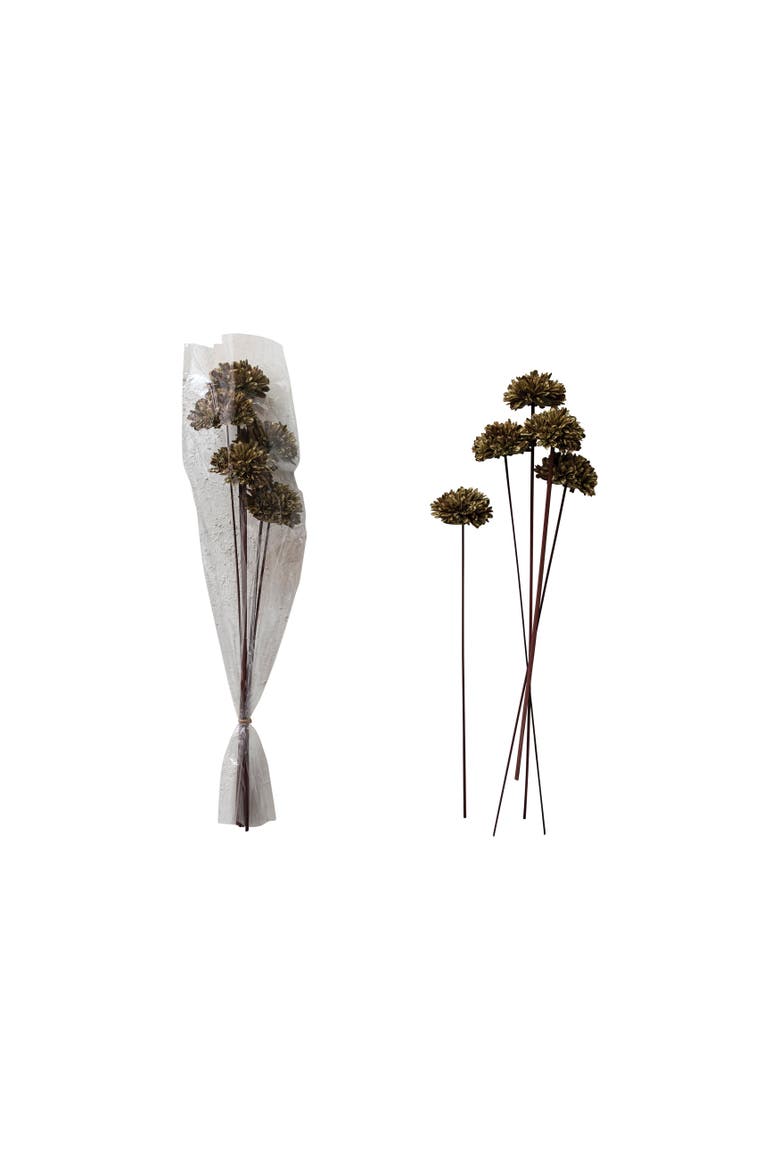 Dried Natural Sesame Flower Bunch, Green, Main, color, Natural & Green