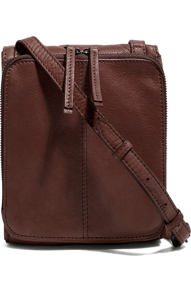 AMERICAN LEATHER CO. Kansas Quilted Leather Crossbody, Alternate, color,