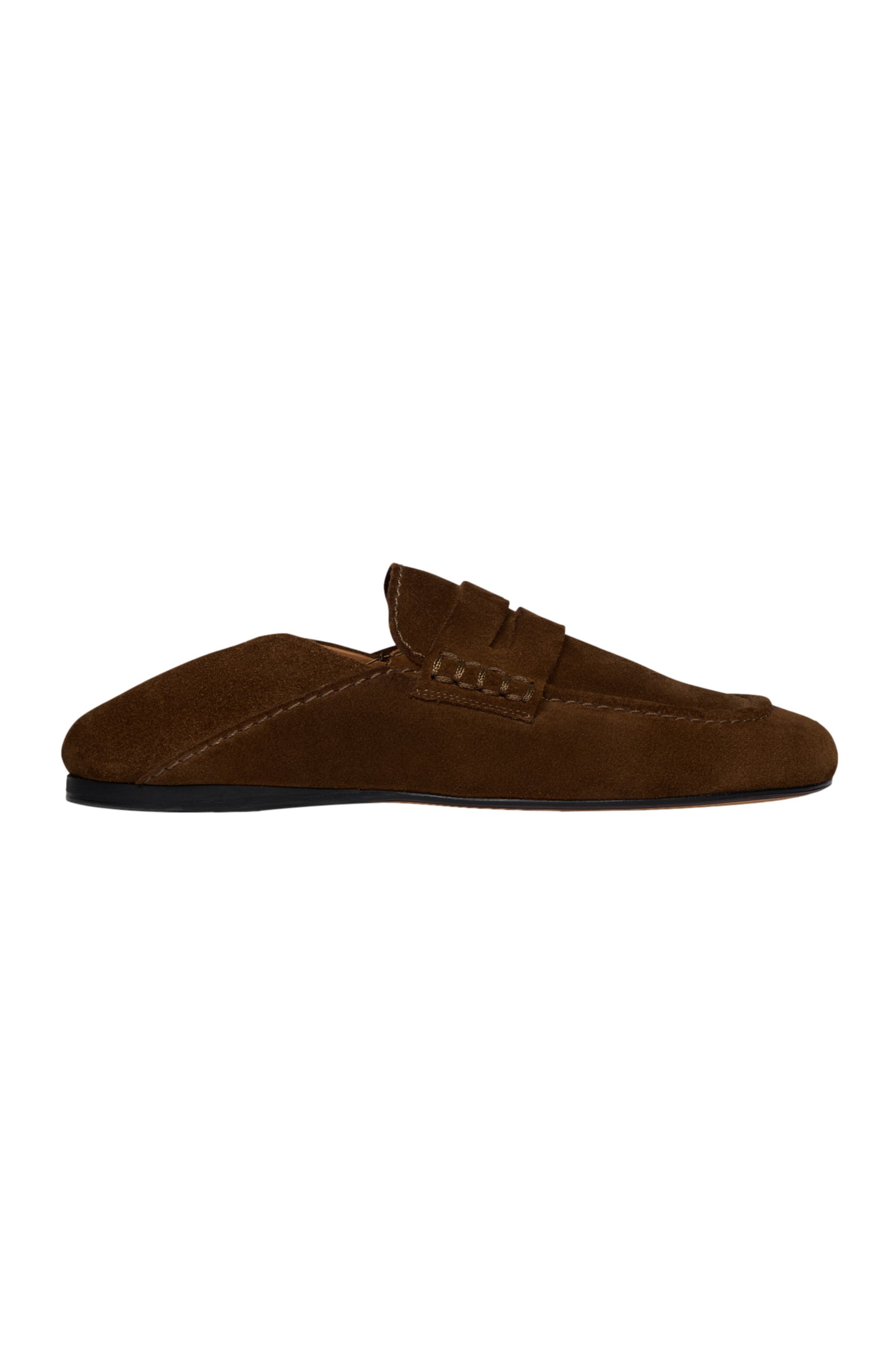 SANDRO Suede loafers, Alternate, color, Brown