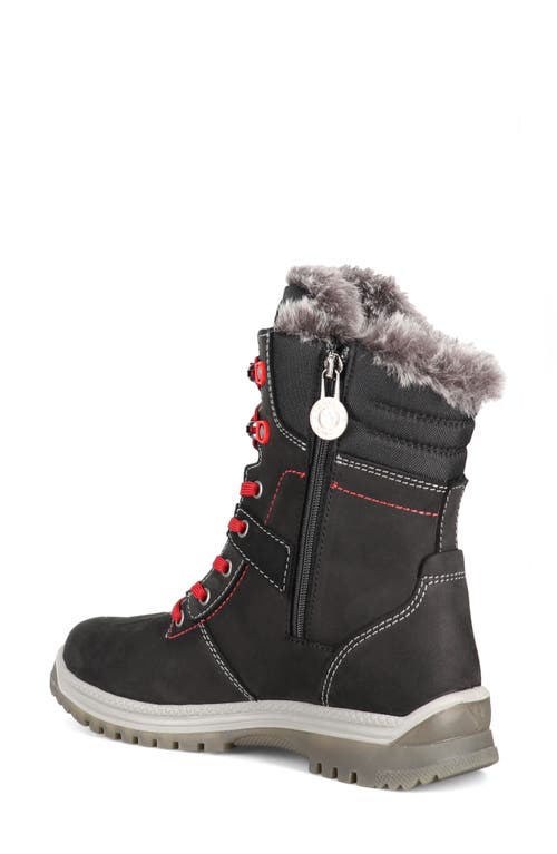 Santana Canada May Waterproof Winter Boot In Black Red