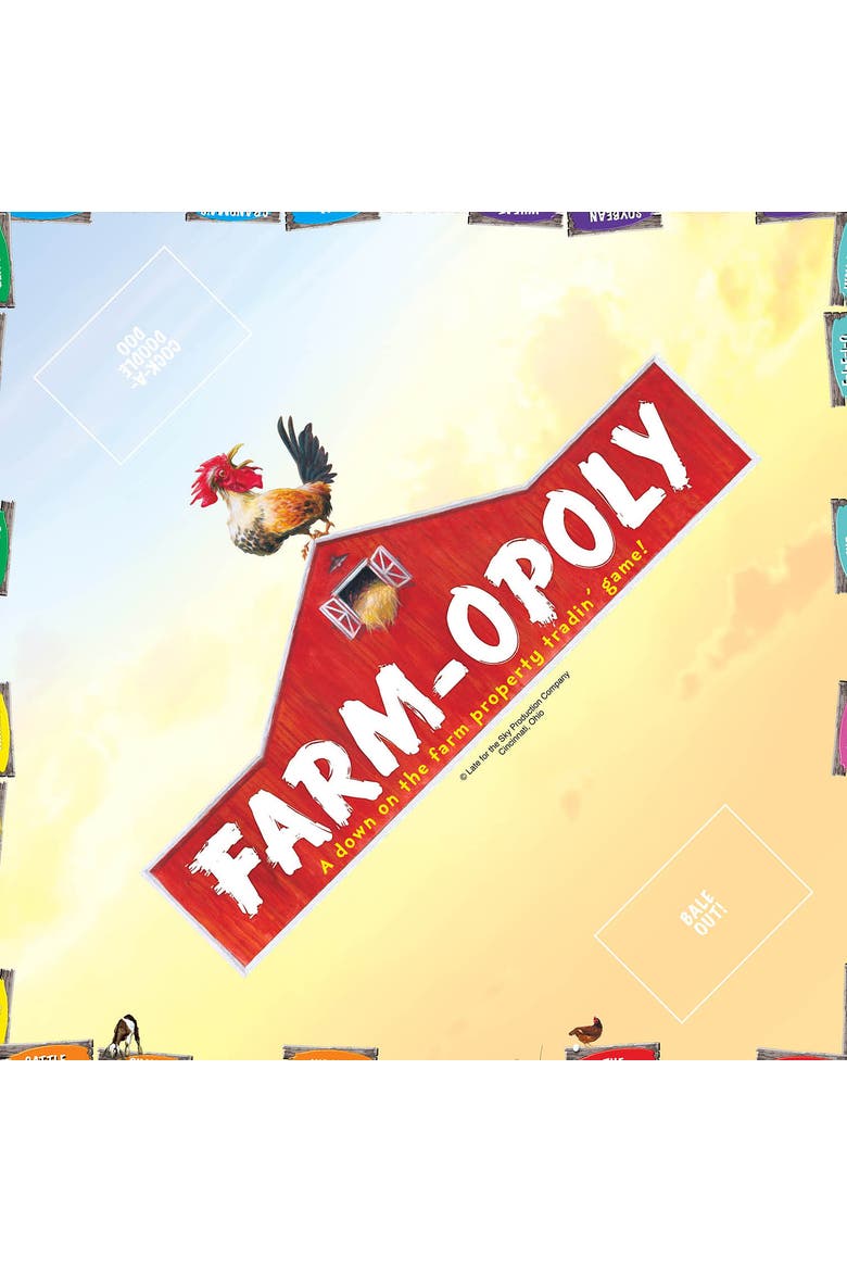 Farmopoly Monopoly Board Game, Alternate, color, Multicolored