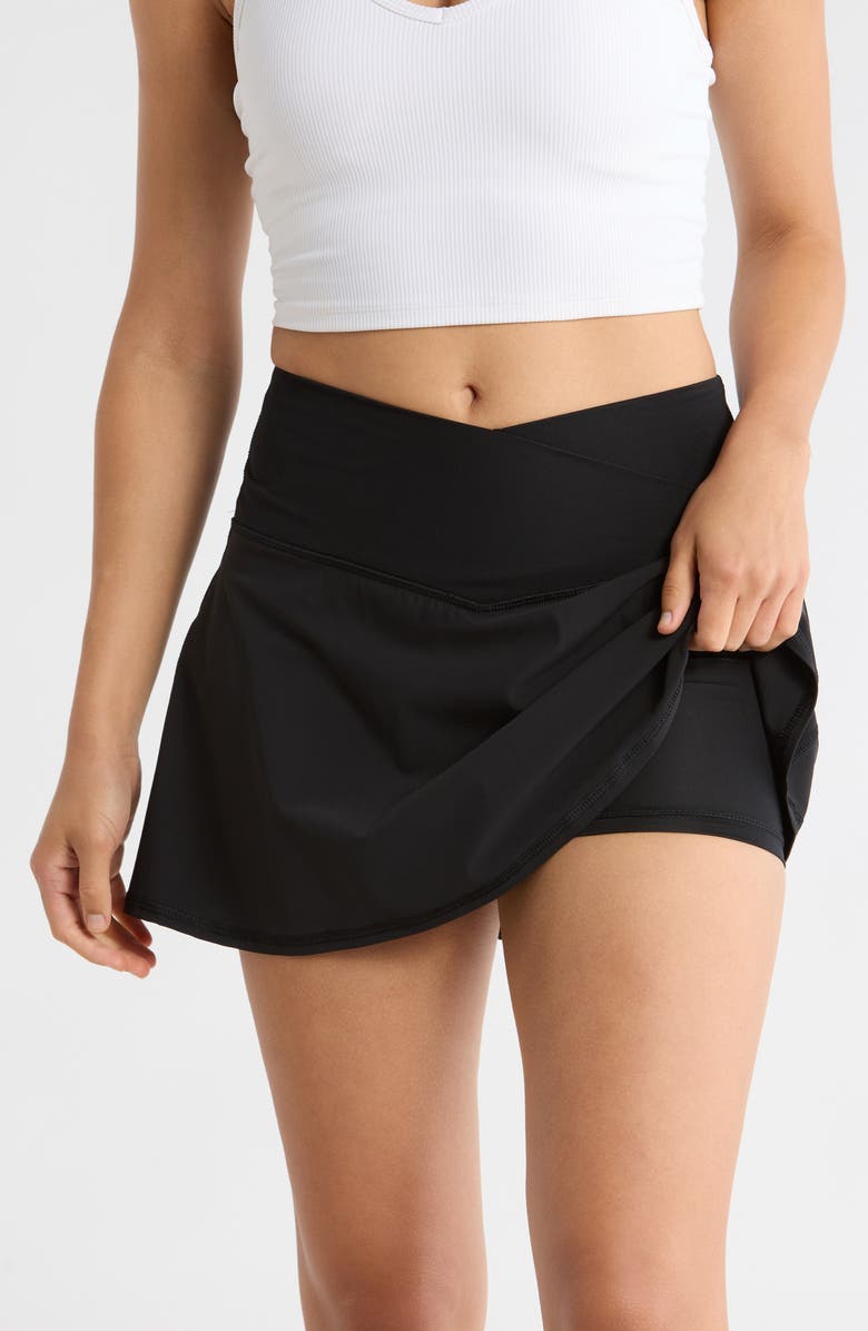 90 DEGREE BY REFLEX Warp X Crossfire Skort, Alternate, color, Black