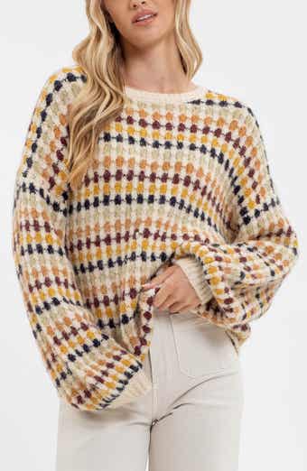 Drop Shoulder Crewneck Sweater