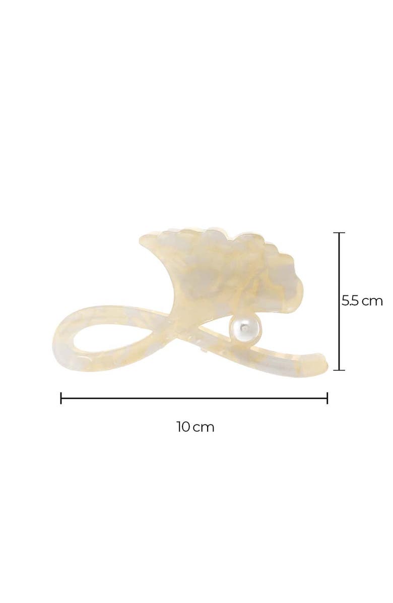 BY ADINA EDEN Pearl Flower Blossom Hair Claw Clip, Alternate, color, Pearl White