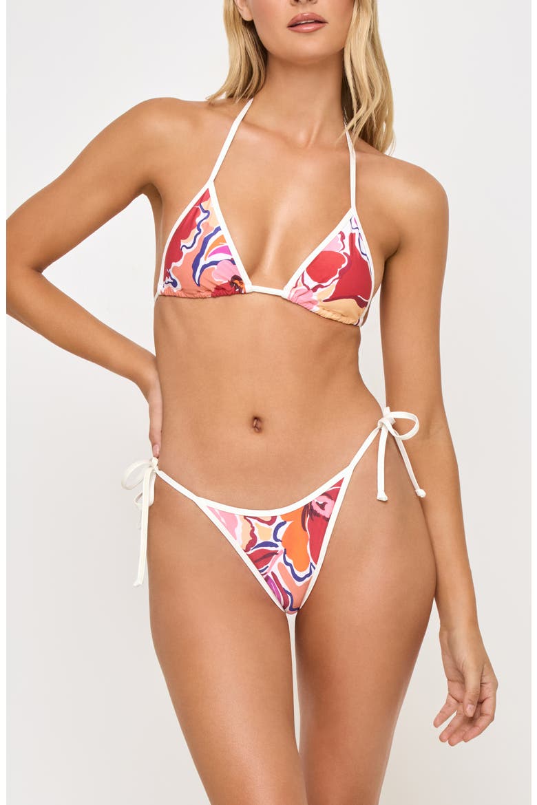 Triangle Bikini Top, Alternate, color, LOST IN THE BLOOMS