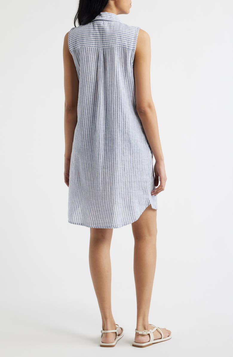 beachlunchlounge Shelay Sleeveless Shift Dress, Alternate, color, Blue Eyes