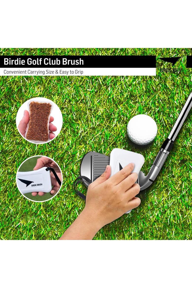 Golf Club Groove Cleaning Brush with Built in Water Spray, Alternate, color, Black