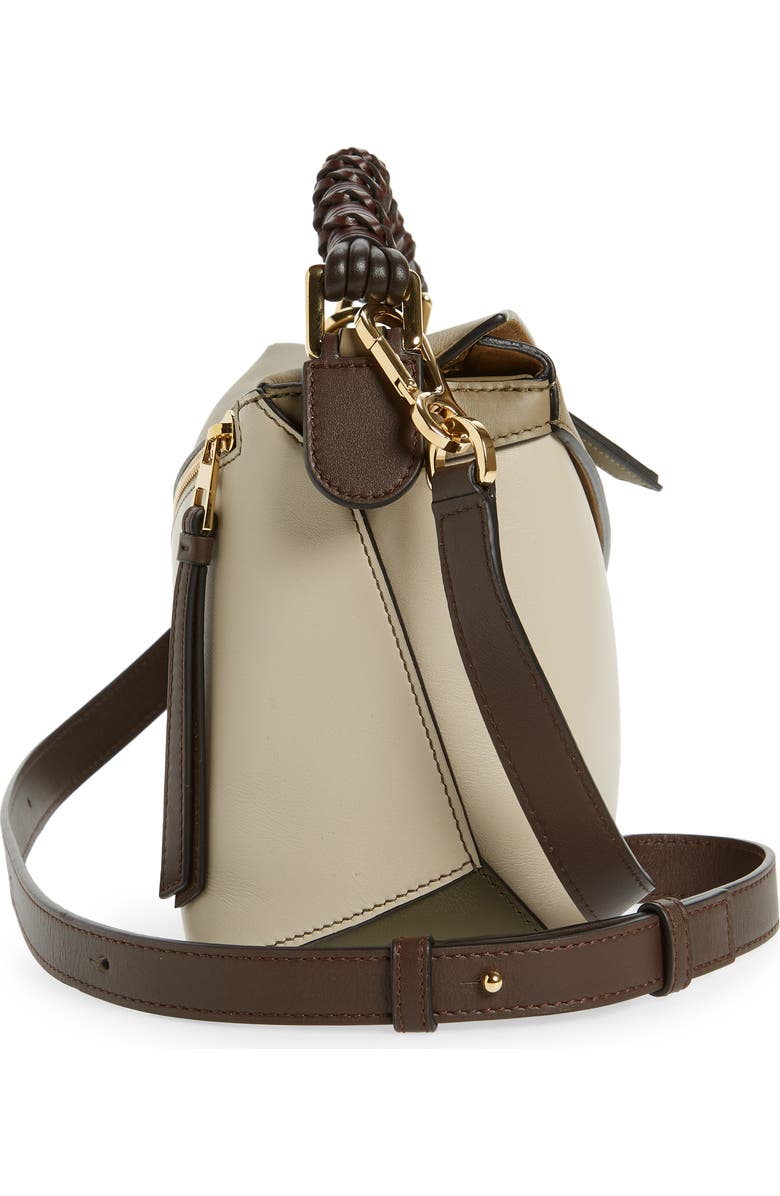 Loewe Small Puzzle Edge Leather Top Handle Bag, Alternate, color,