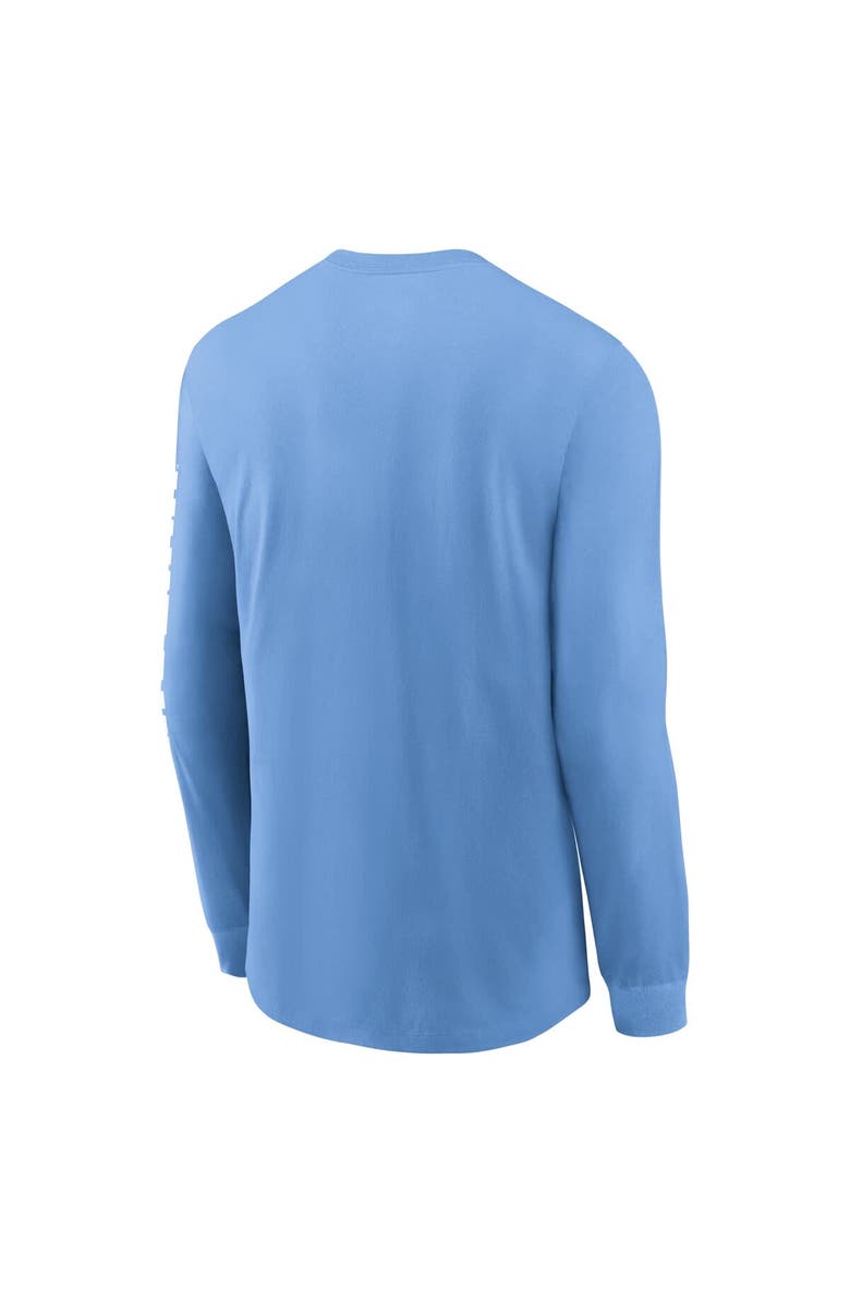 Jordan Brand Men's Jordan Brand  Carolina Blue North Carolina Tar Heels Basketball Icon Two-Hit Long Sleeve T-Shirt, Alternate, color, 
