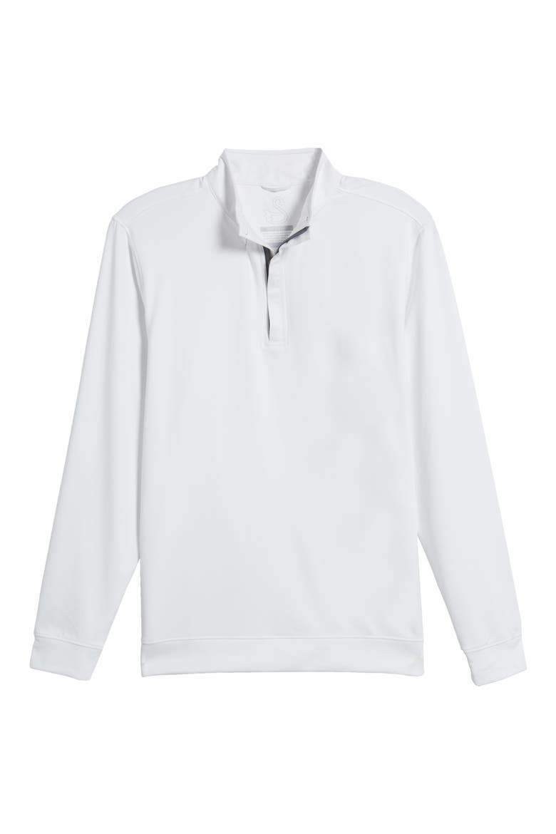 McKinnon Quarter Zip Golf Pullover, Alternate, color, WHITE