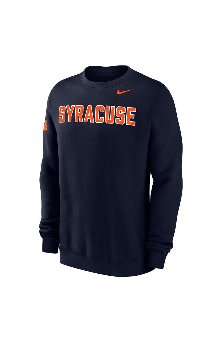 Nike Men's Nike Navy Syracuse Orange Club Sweatshirt, Alternate, color, Navy