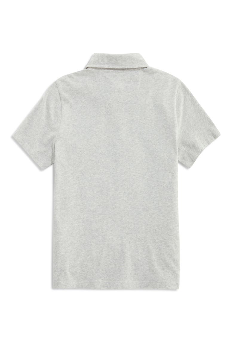 Kids' Solid Cotton Polo, Alternate, color, LIGHT GREY HEATHER