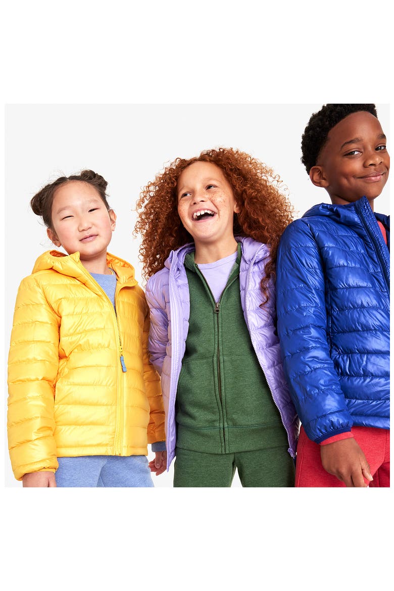 Kids' Lightweight Water Repellent Puffer Jacket, Alternate, color, IRIS