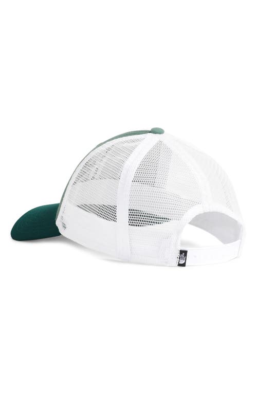 The North Face Mudder Trucker Hat In Duck Green/deep Nori