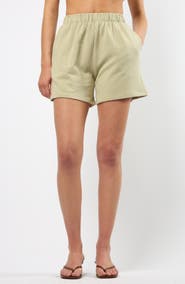 Viens Avec Moi The Lakeside Set Cotton Graphic Sweat Shorts