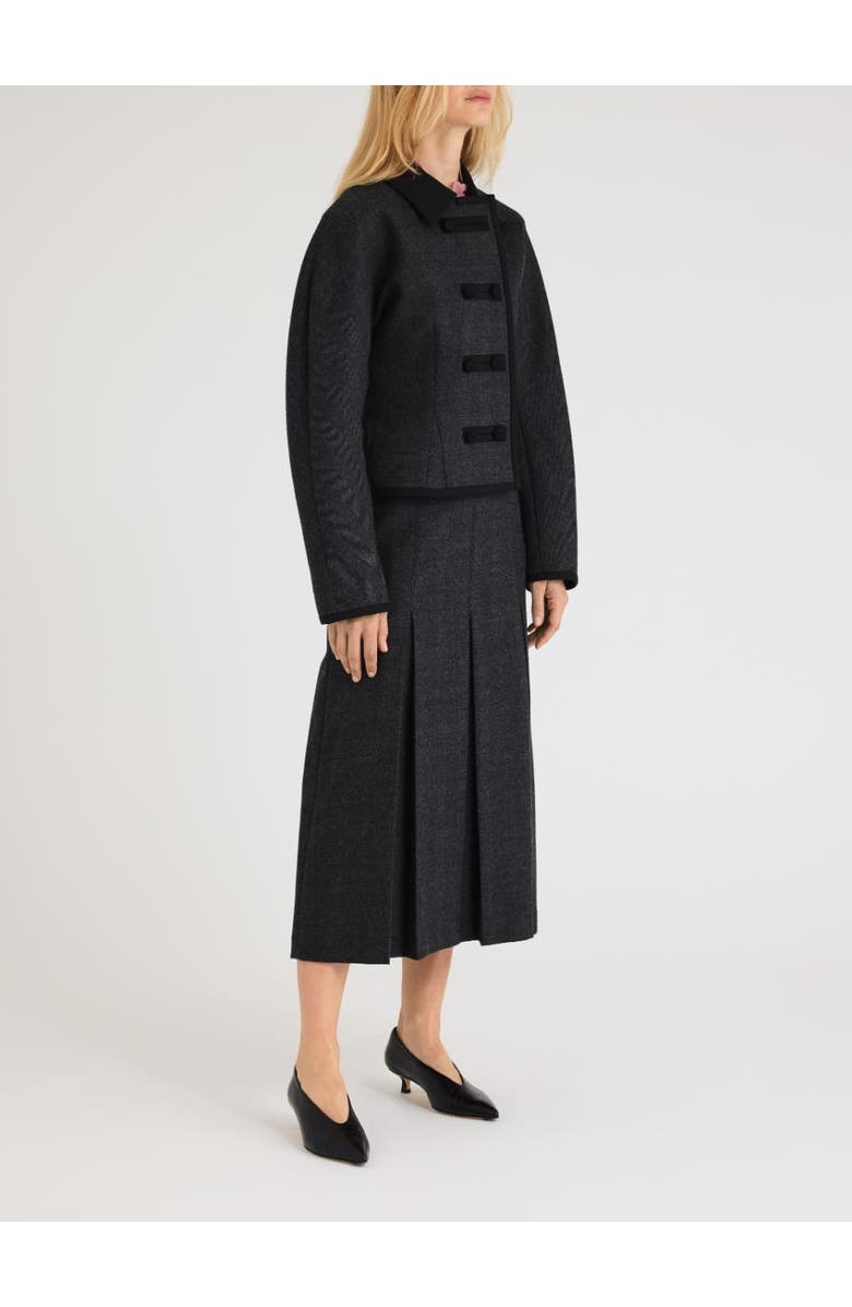 Rebecca Taylor Lucien Skirt, Alternate, color, Charcoal