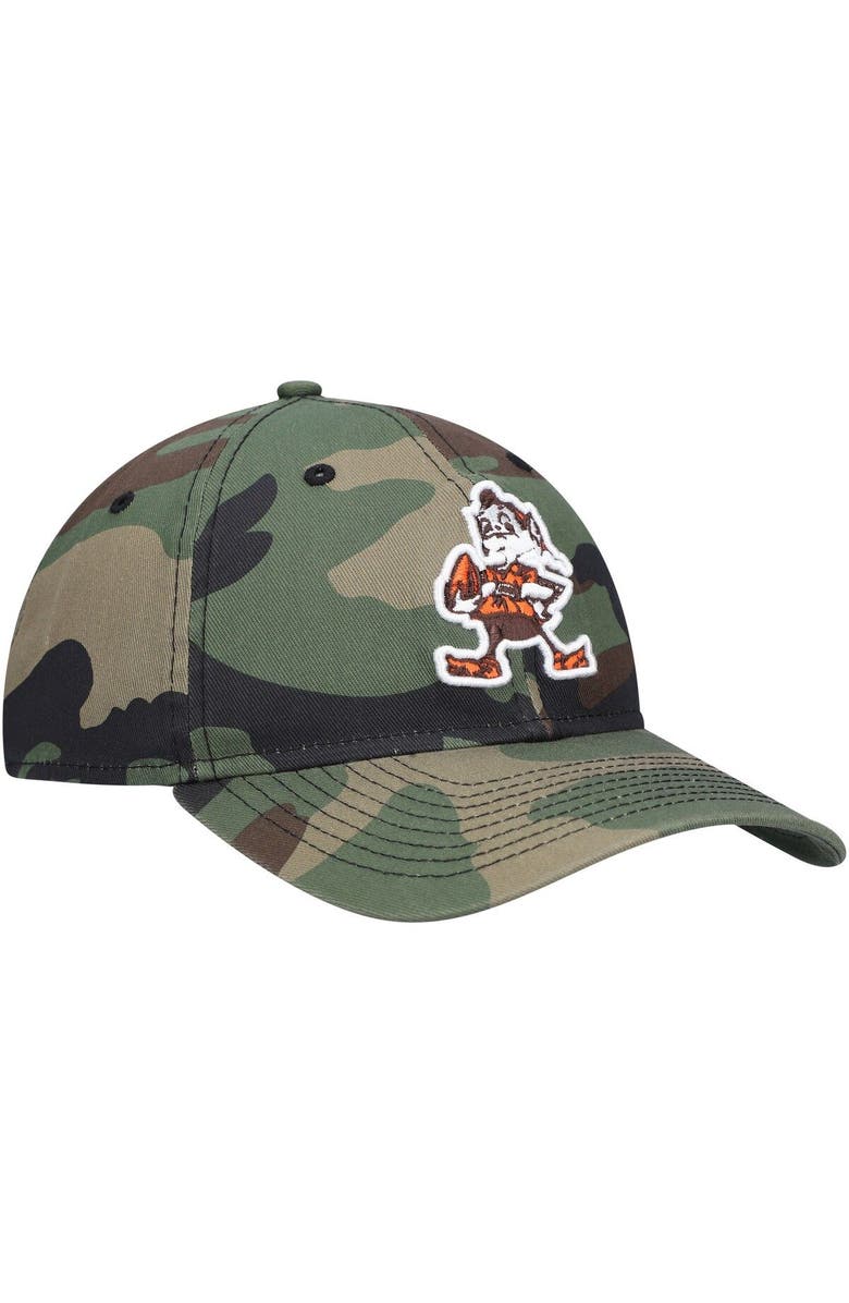 New Era Men's New Era Camo Cleveland Browns Brownie The Elf Team Core Classic 2.0 9TWENTY Adjustable Hat, Alternate, color, 