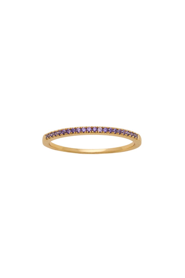 Birthstone Stacking Ring, Main, color, GOLD FEBRUARY