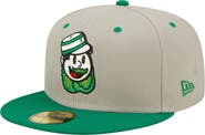 New Era Men's New Era Gray/Green Down East Wood Ducks Kinston Collard Greens Theme Night 59FIFTY Fitted Hat