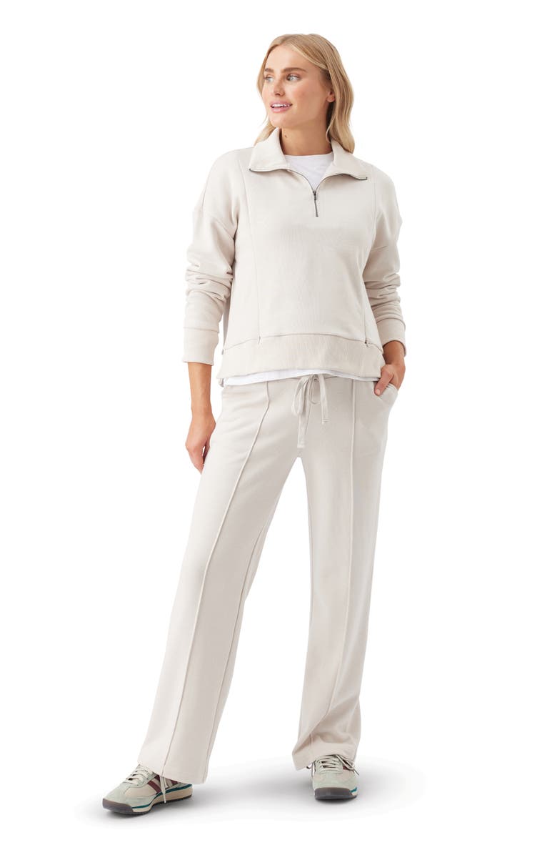 Ripe Maternity Terry Nursing Sweat, Alternate, color, Chalk