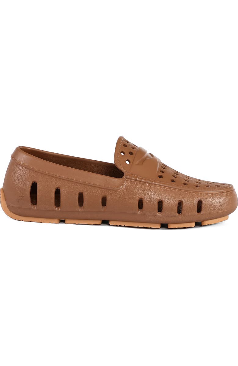 FLOAFERS Kids' Prodigy Waterproof Driver Loafer, Alternate, color, Chestnut Hill/Gum