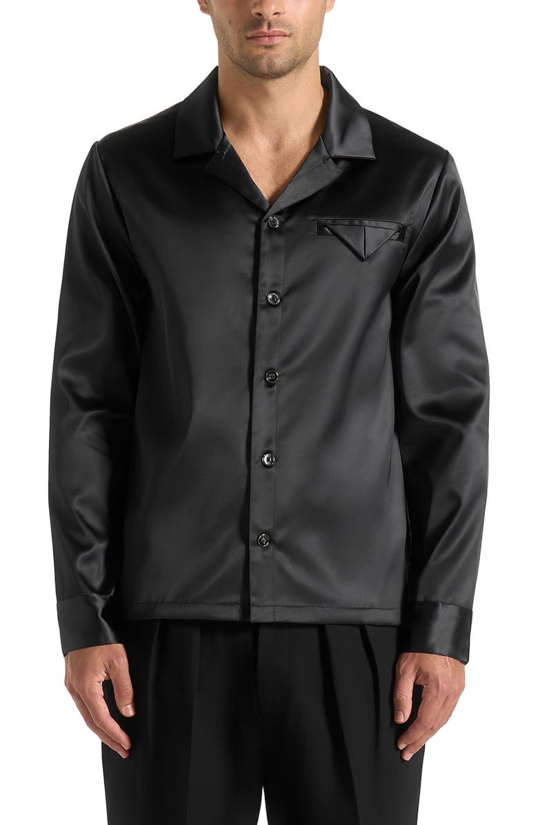 Manière De Voir Constant Satin Shirt, Alternate, color,
