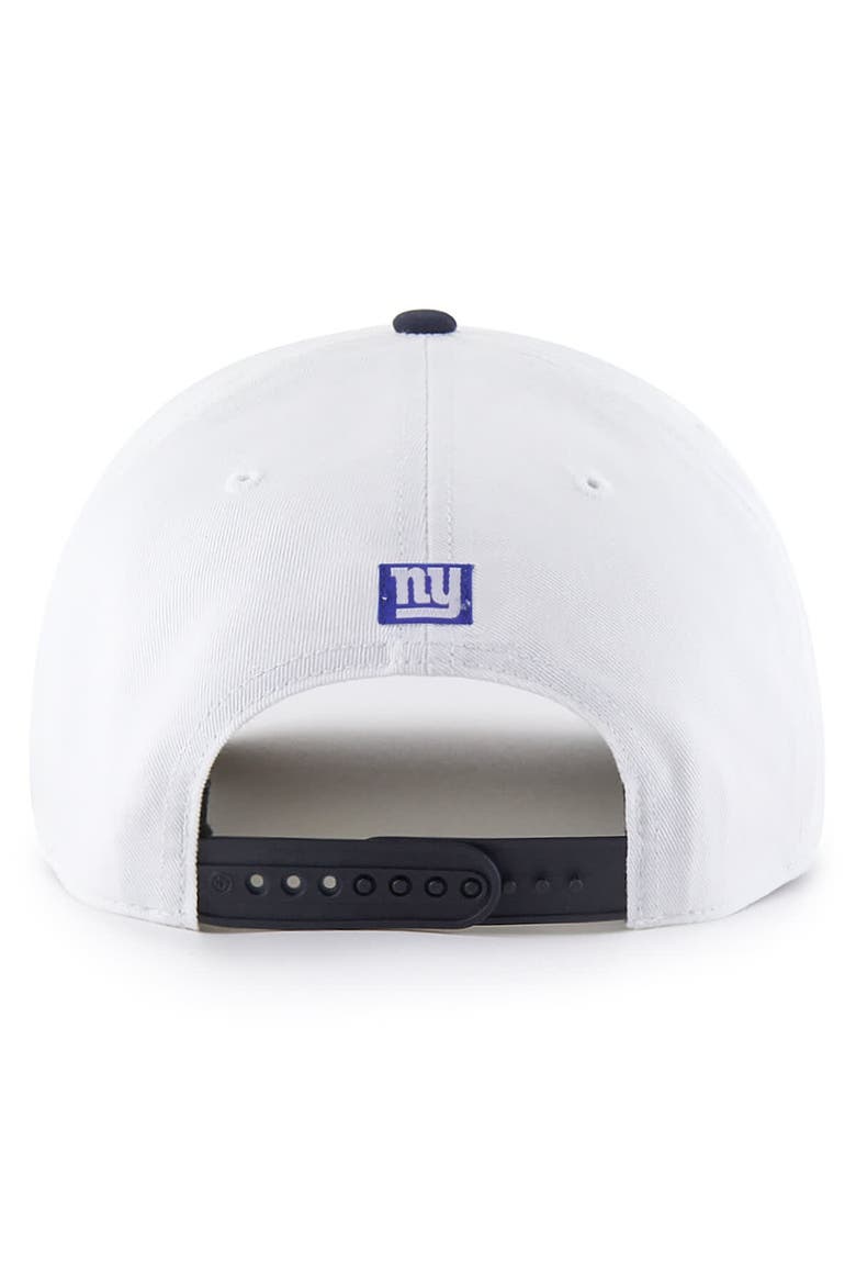 Men's '47 White New York Giants Patriotic Overhand Hitch Adjustable Hat, Alternate, color, White
