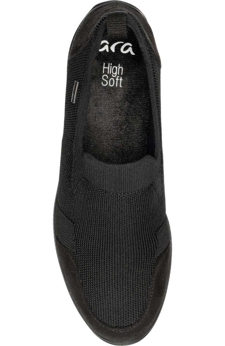 ara Lilith 2 Waterproof Gore-Tex<sup>®</sup> Slip-On Sneaker, Alternate, color, Black