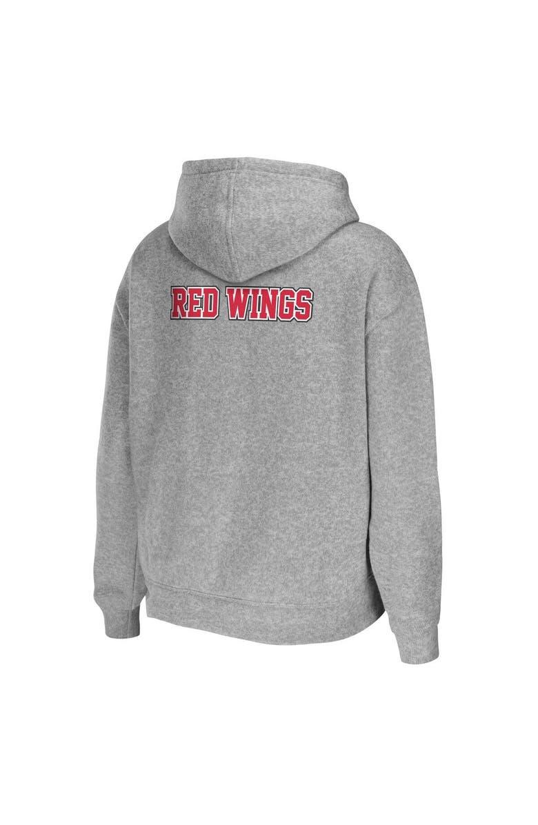 WEAR by Erin Andrews Women's WEAR by Erin Andrews Heather Gray Detroit Red Wings Full-Zip Hoodie, Alternate, color, Heather Gray