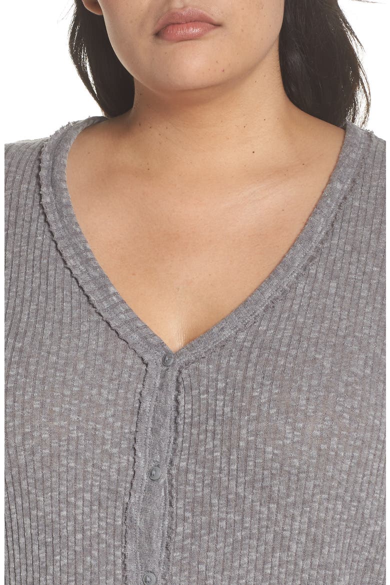 Ribbed Cardigan, Alternate, color, GREY CLOUDY HEATHER
