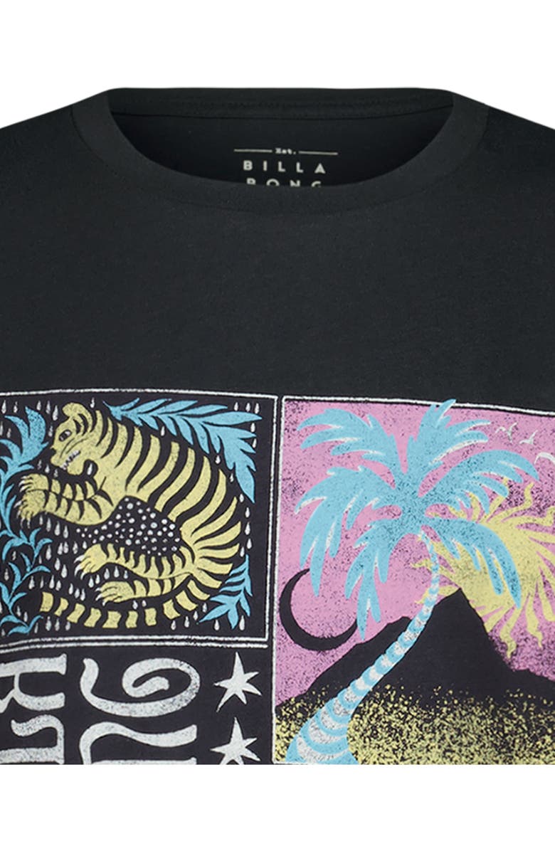 Billabong Kids' Daydream Oversize Cotton Graphic T-Shirt, Alternate, color, Black