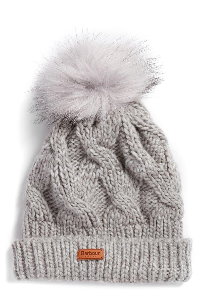 Bridport Pom Beanie, Main, color, GREY
