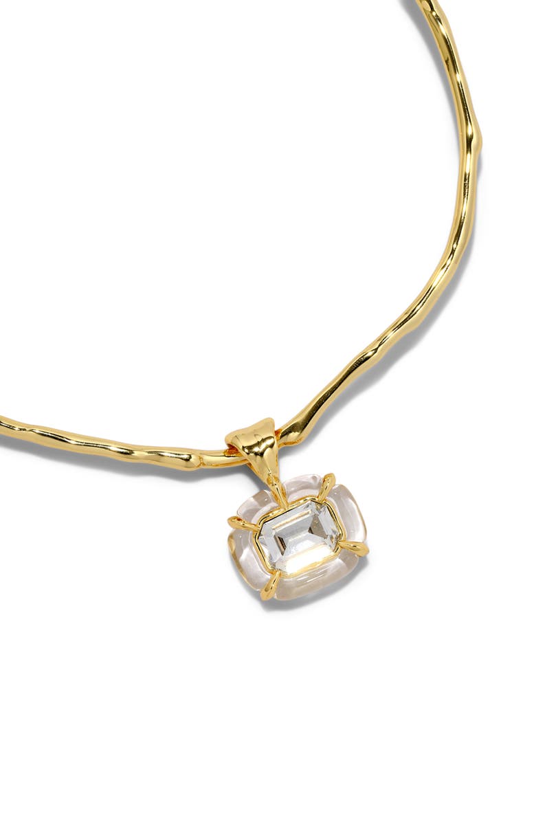 Alexis Bittar Liquid Lucite<sup>®</sup> Crystal Collar Necklace, Alternate, color, Gold/ Lucite