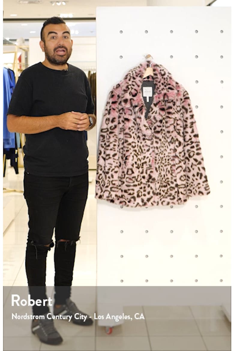 Animal Print Faux Fur Coat video