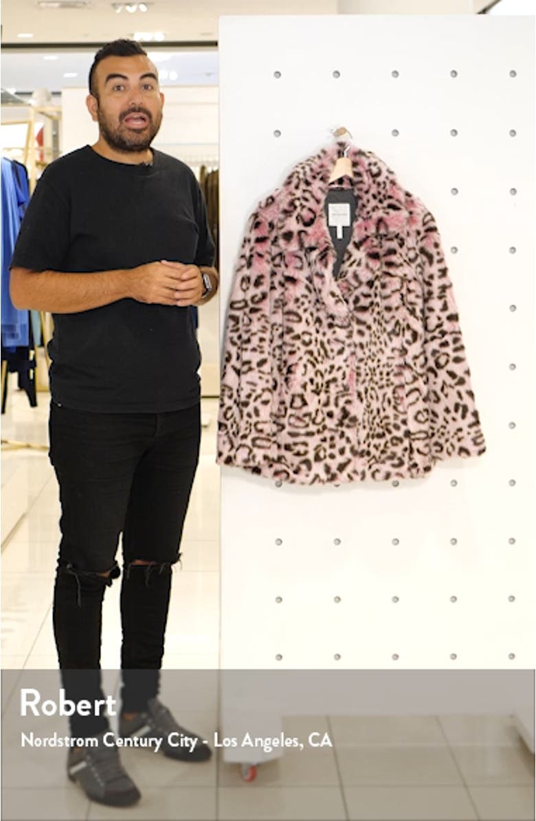 Animal Print Faux Fur Coat, sales video thumbnail