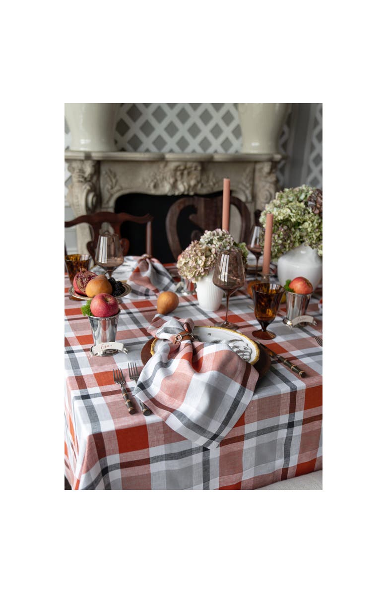 Solino Home Linen Dinner Napkins - Fall Buffalo Check, 20" x 20", Alternate, color, 