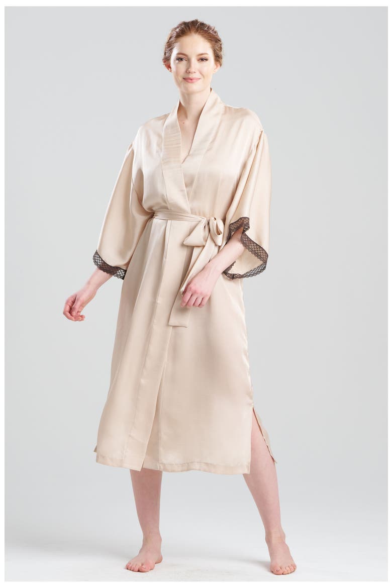 Ashley Icon Robe with Lace, Main, color, CREAM