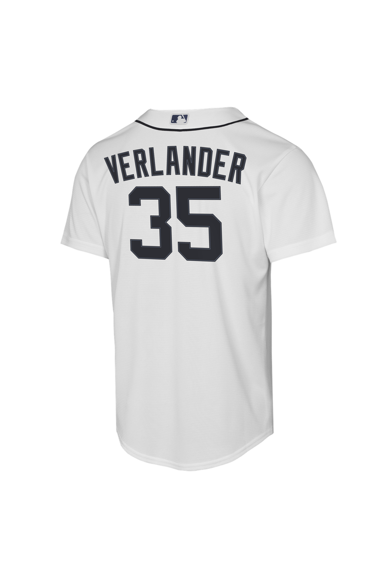 Youth Nike Justin Verlander White Detroit Tigers Home Replica Jersey, Alternate, color, White