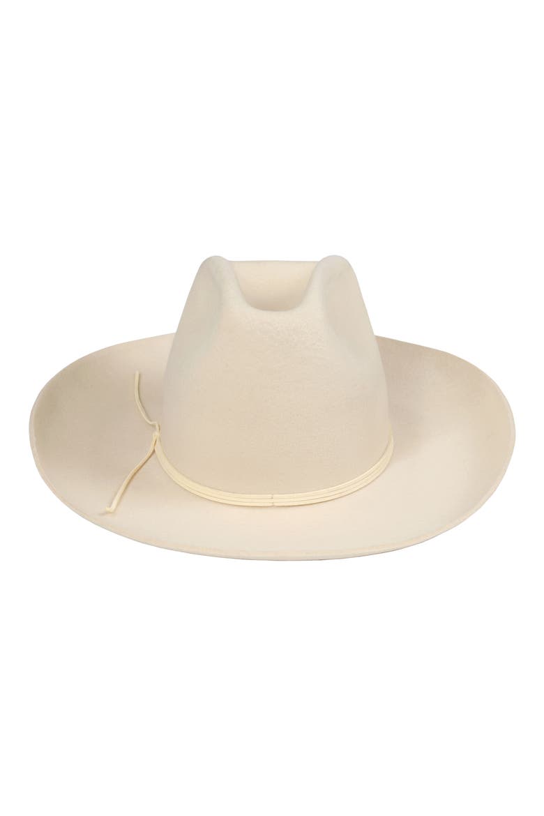 The Goldfinger Wool Western Hat, Alternate, color, IVORY