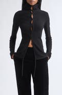 Colleen Allen Hook and Eye Wool Hoodie