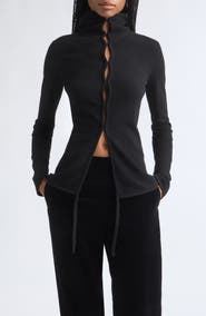 Colleen Allen Hook and Eye Wool Hoodie