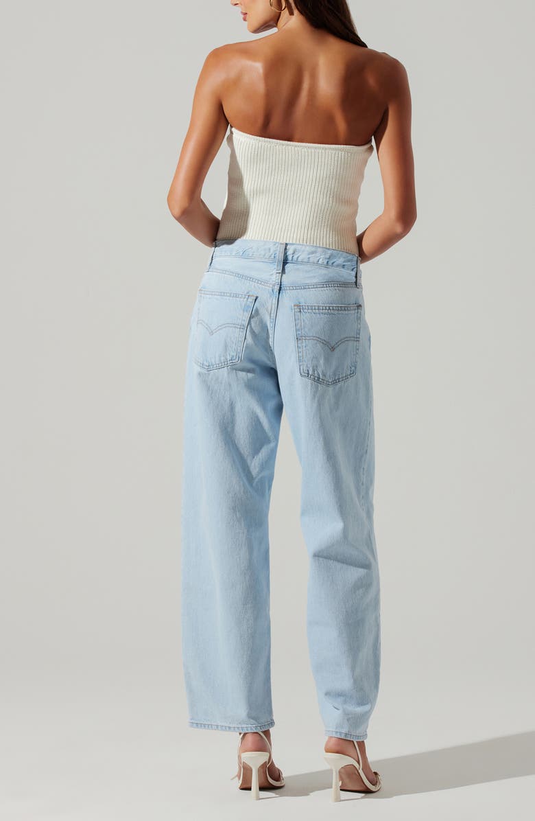 ASTR the Label Kailess Strapless Sweater, Alternate, color, Off White