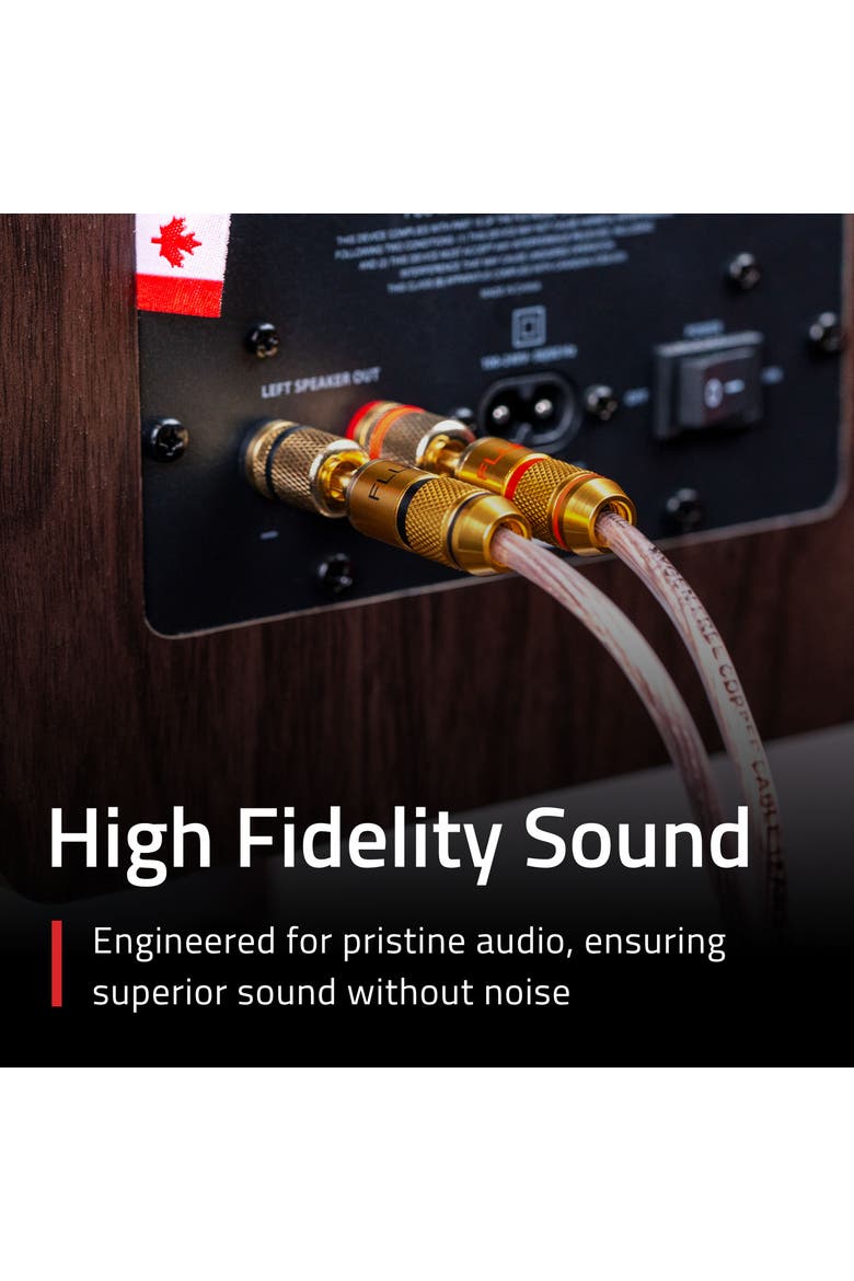 12AWG 50ft Speaker Wire, Oxygen-free Copper Cable, for Hi-Fi Speakers, Alternate, color, Brown