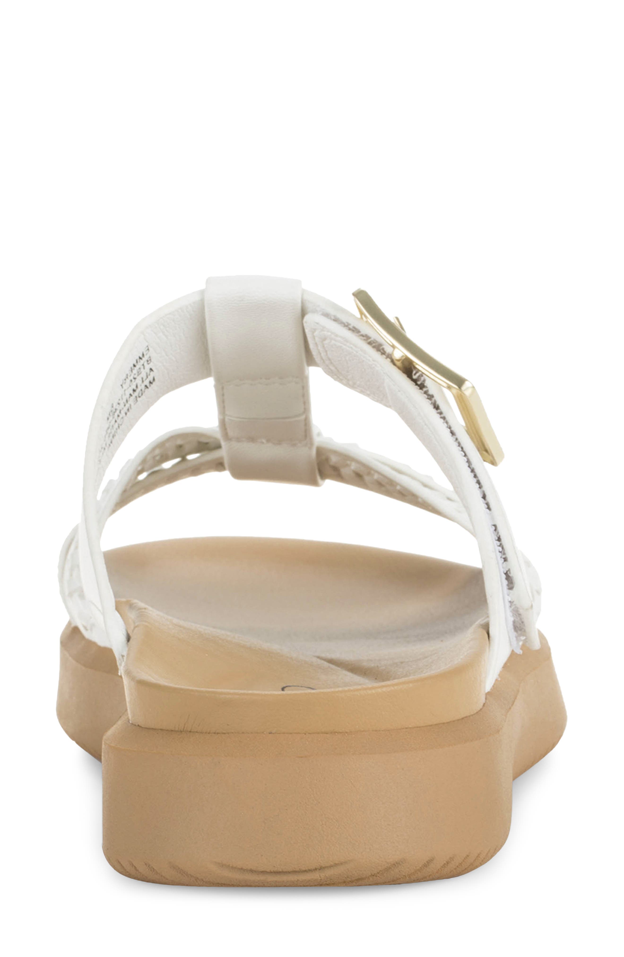 Emmery Slide Sandal, Alternate, color, WHITE