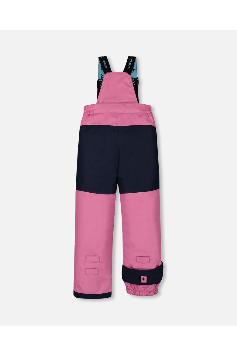 Little Girl's Two Piece Snowsuit Mauve Printed Unicorns, Alternate, color, Crocus