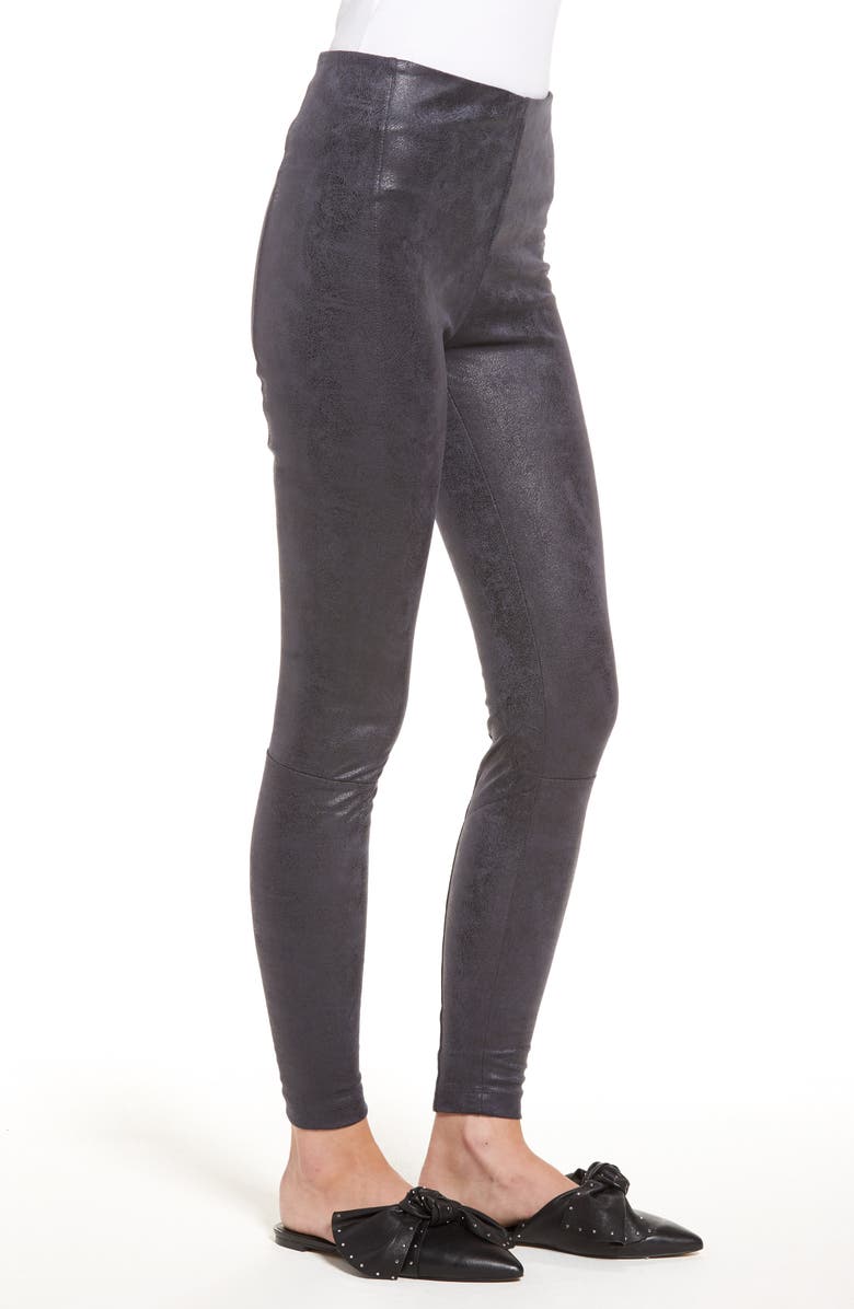 Lysse ́ Buffed Faux Suede Leggings, Alternate, color, 